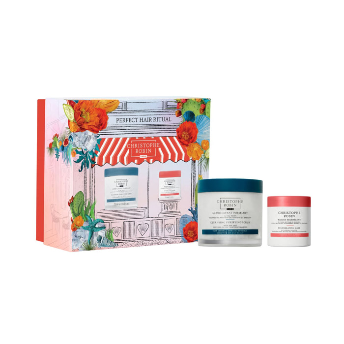 Le rituel cheveux somptueux - Coffret Scrub Lavant Purifiant 250ml + Masque Régénérant 75ml