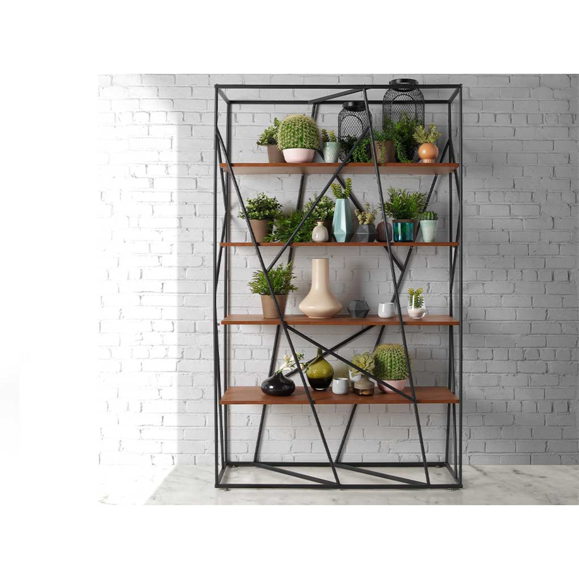 Estantería – Nogal y negro