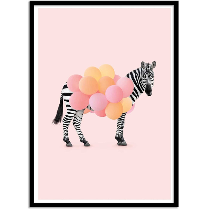 Affiche - Zebra Balloon - Paul Fuentes