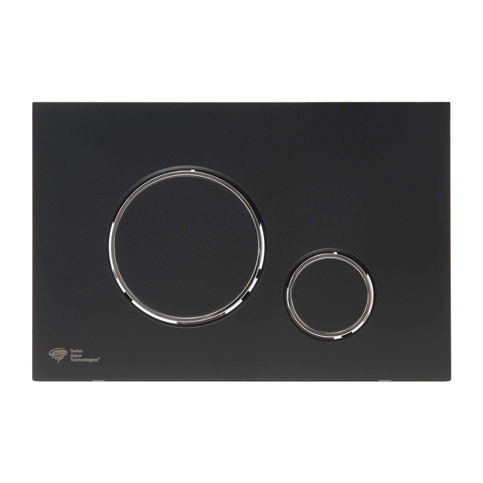 Pack WC bâti-support autoportant + WC suspendu sans bride avec abattant SoftClose + plaque noir mat (STROGAWR07-U)