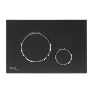 Pack WC bâti-support autoportant + WC suspendu sans bride avec abattant SoftClose + plaque noir mat (STROGAWR07-U)