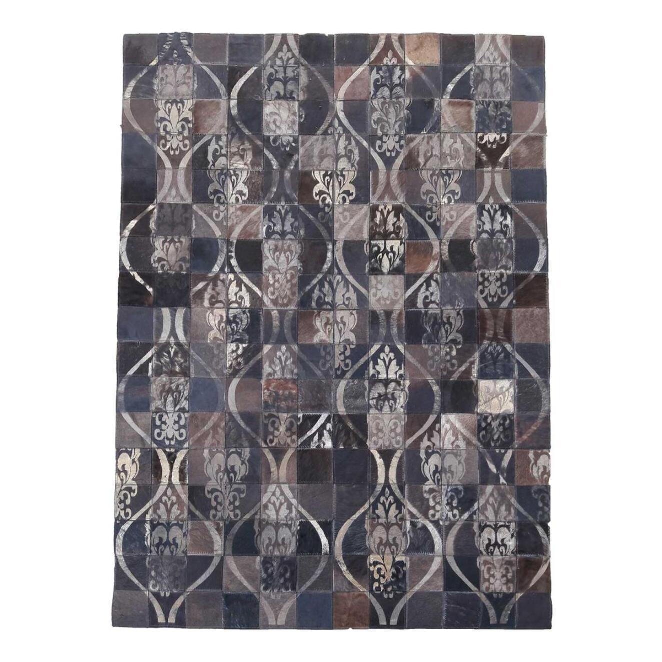 Tapis peau de vache kilim fait main LACU