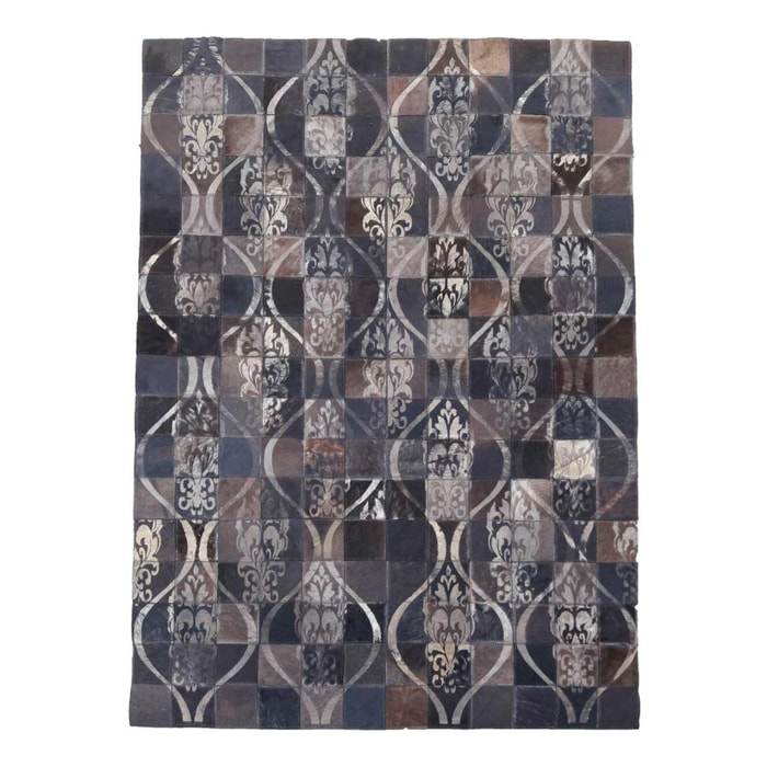 Tapis peau de vache kilim fait main LACU