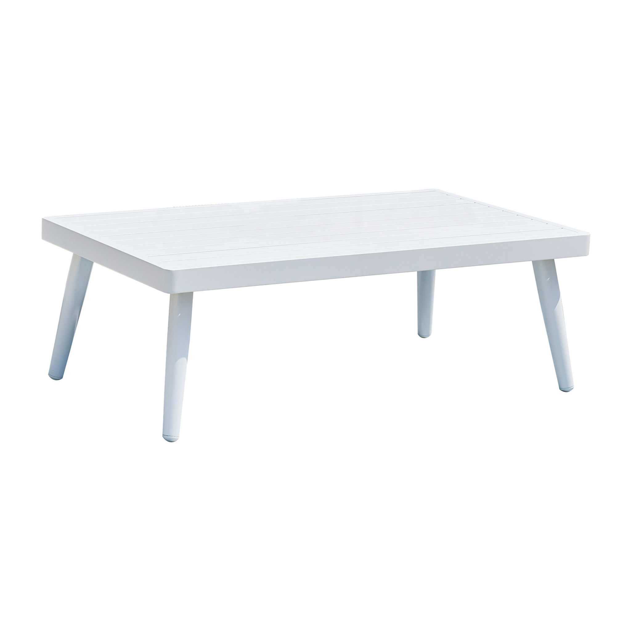 Set de jardín – Aluminio blanco con cojines y cuerdas