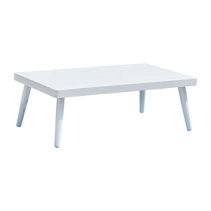 Set de jardín – Aluminio blanco con cojines y cuerdas