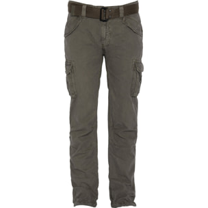 PANTALONE ARMY CON CINTURA  SCHOTT OLIVE