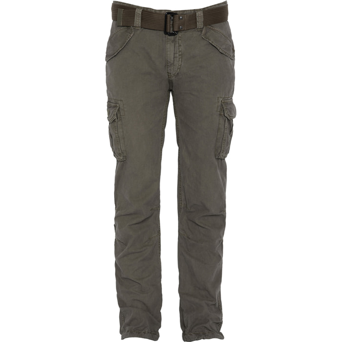 PANTALONE ARMY CON CINTURA  SCHOTT OLIVE