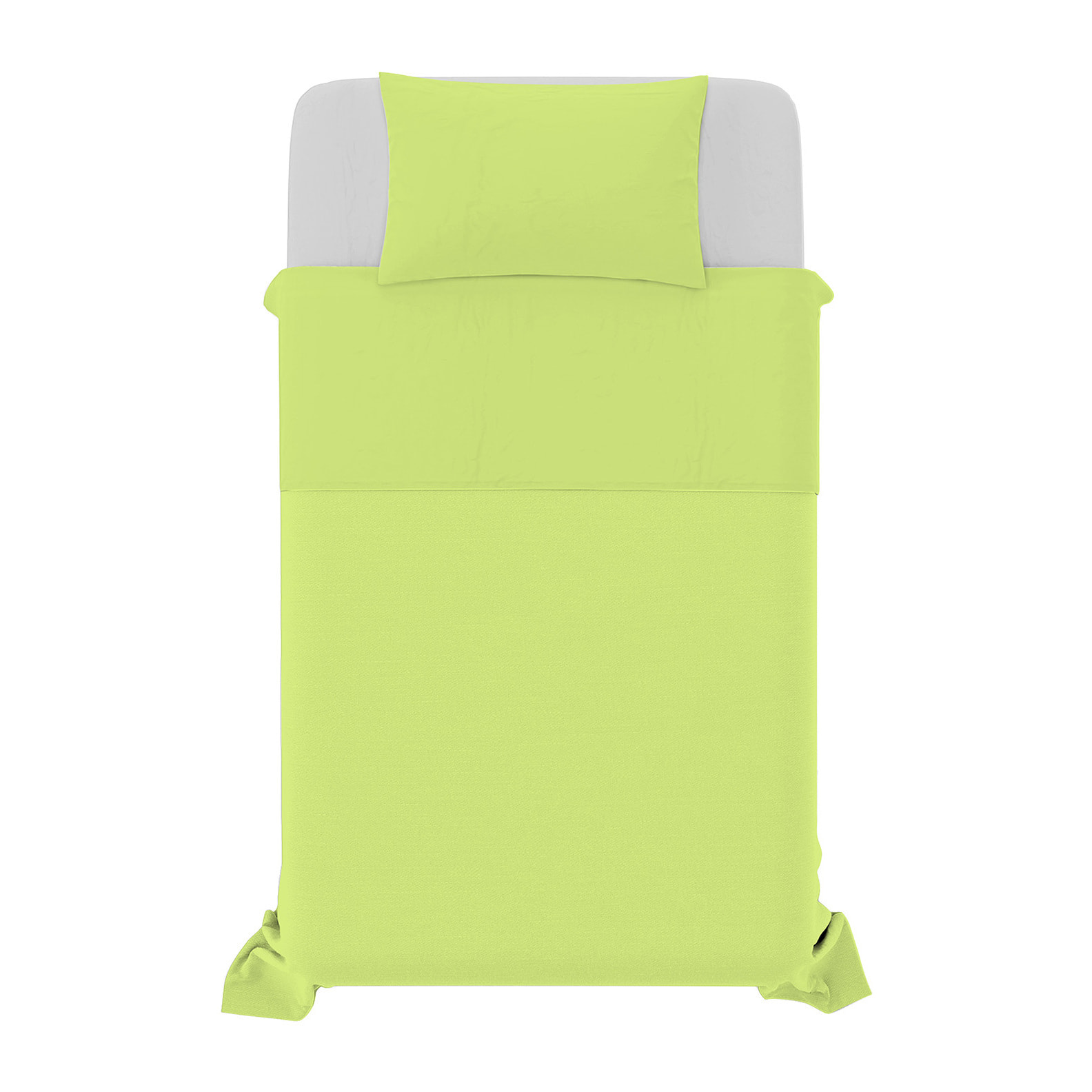 COMPLETO LETTO NATURAL COLOR, 100% COTONE - PIAZZA E MEZZA