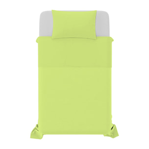 COMPLETO LETTO NATURAL COLOR, 100% COTONE - PIAZZA E MEZZA