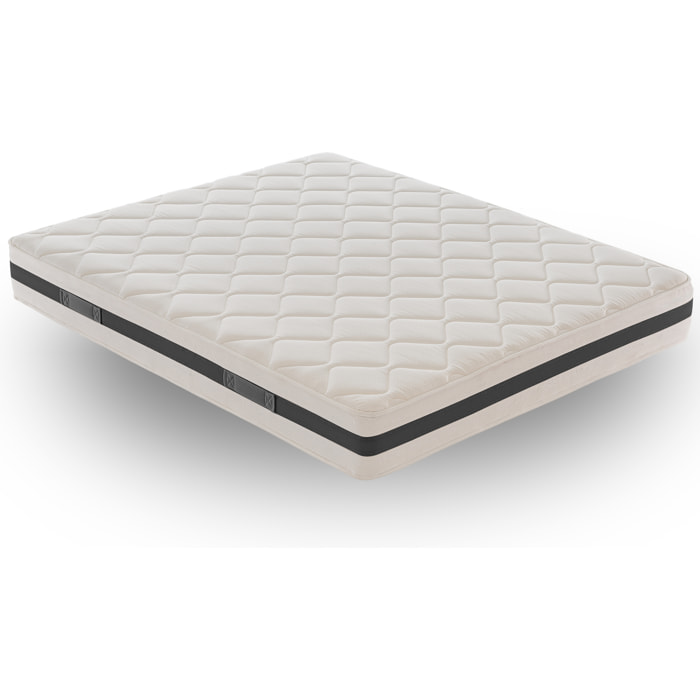 Materasso 70x200 Molle insacchettate e memory foam 9 Zone differenziate Altezza 21 cm