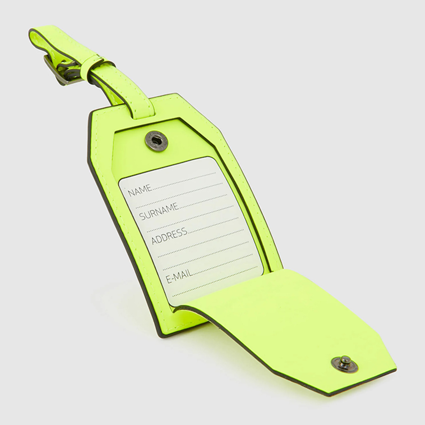 Piquadro Address Tag personalizzabile in pelle