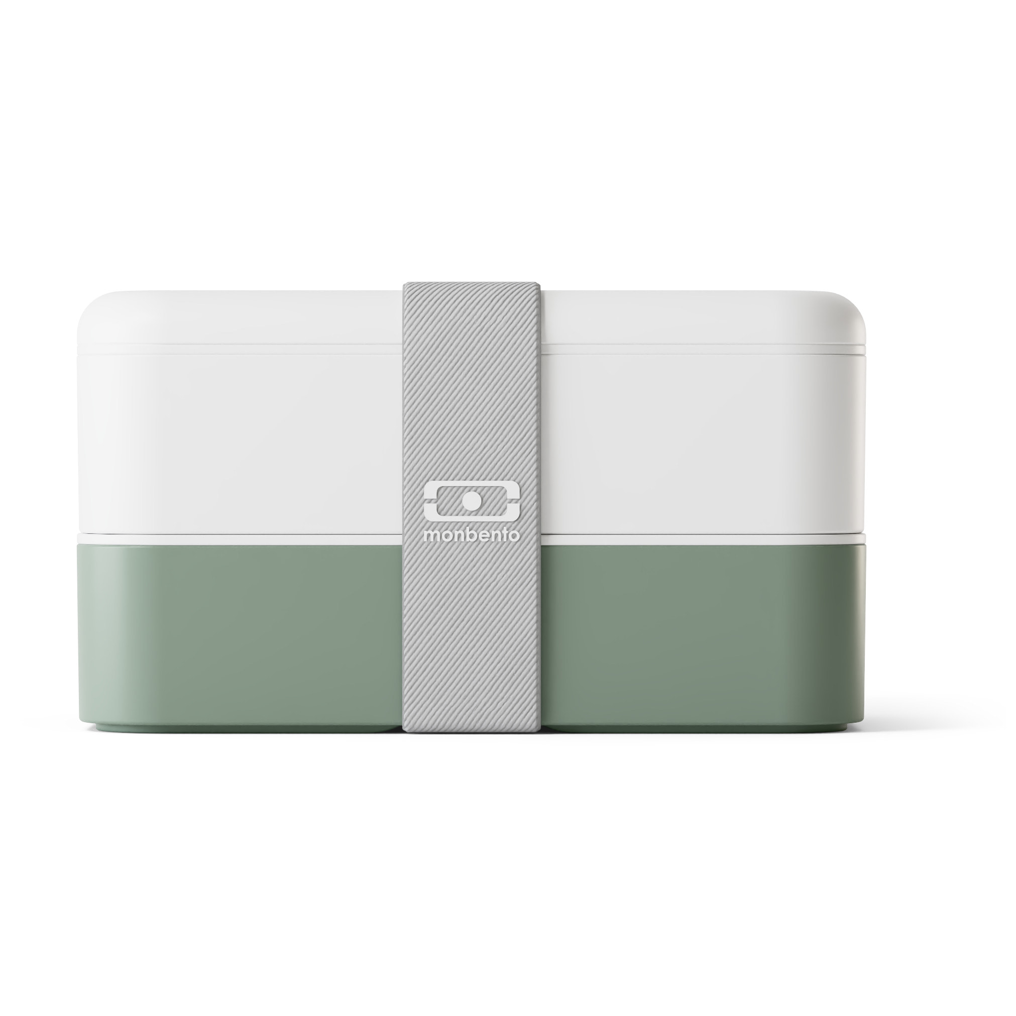 Lunch box 2 compartiments Original 1L Made in France Vert Leaves