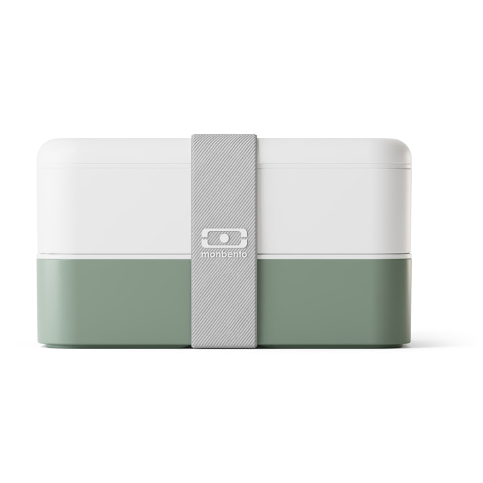 Lunch box 2 compartiments Original 1L Made in France Vert Leaves