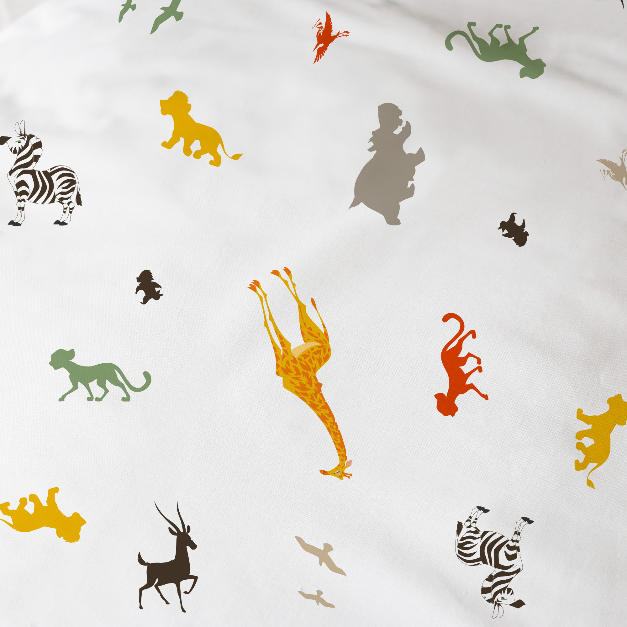 Parure de lit imprimée 100% coton, DISNEY HOME LE ROI LION BROUSSE