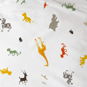 Parure de lit imprimée 100% coton, DISNEY HOME LE ROI LION BROUSSE