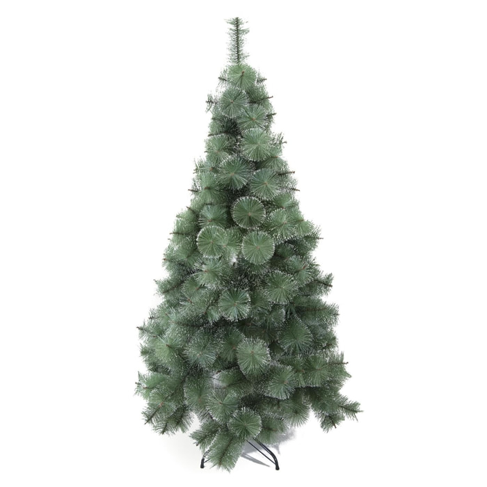 DAM Albero verde foglia naturale con neve 120 cm 65x65x120 cm. Colore verde