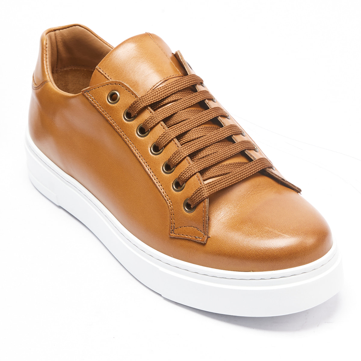 Classic Lace-up Sneaker British Passport Marrone