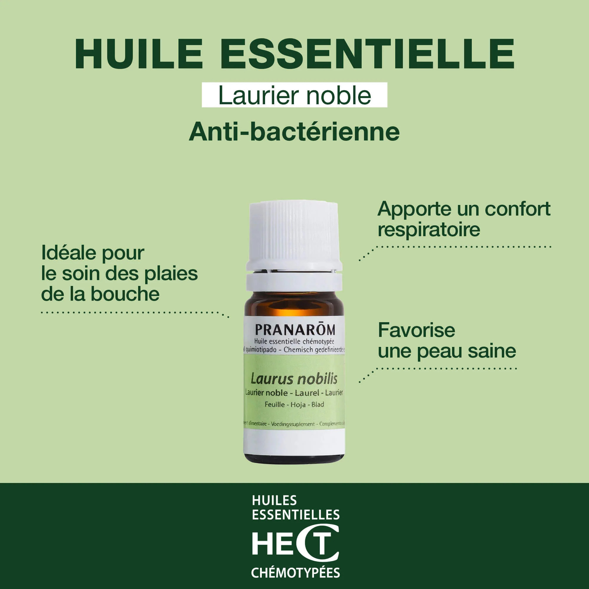 Pranarom - Huile Essentielle de Laurier noble - 5 ml