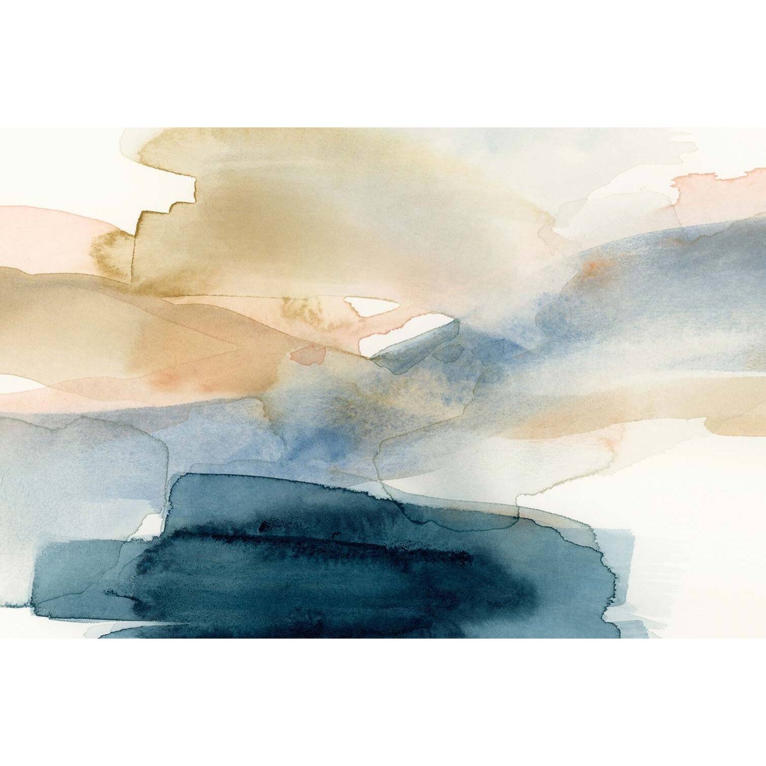Tableau d'art bande d'aquarelle  Tableau alu Dibond