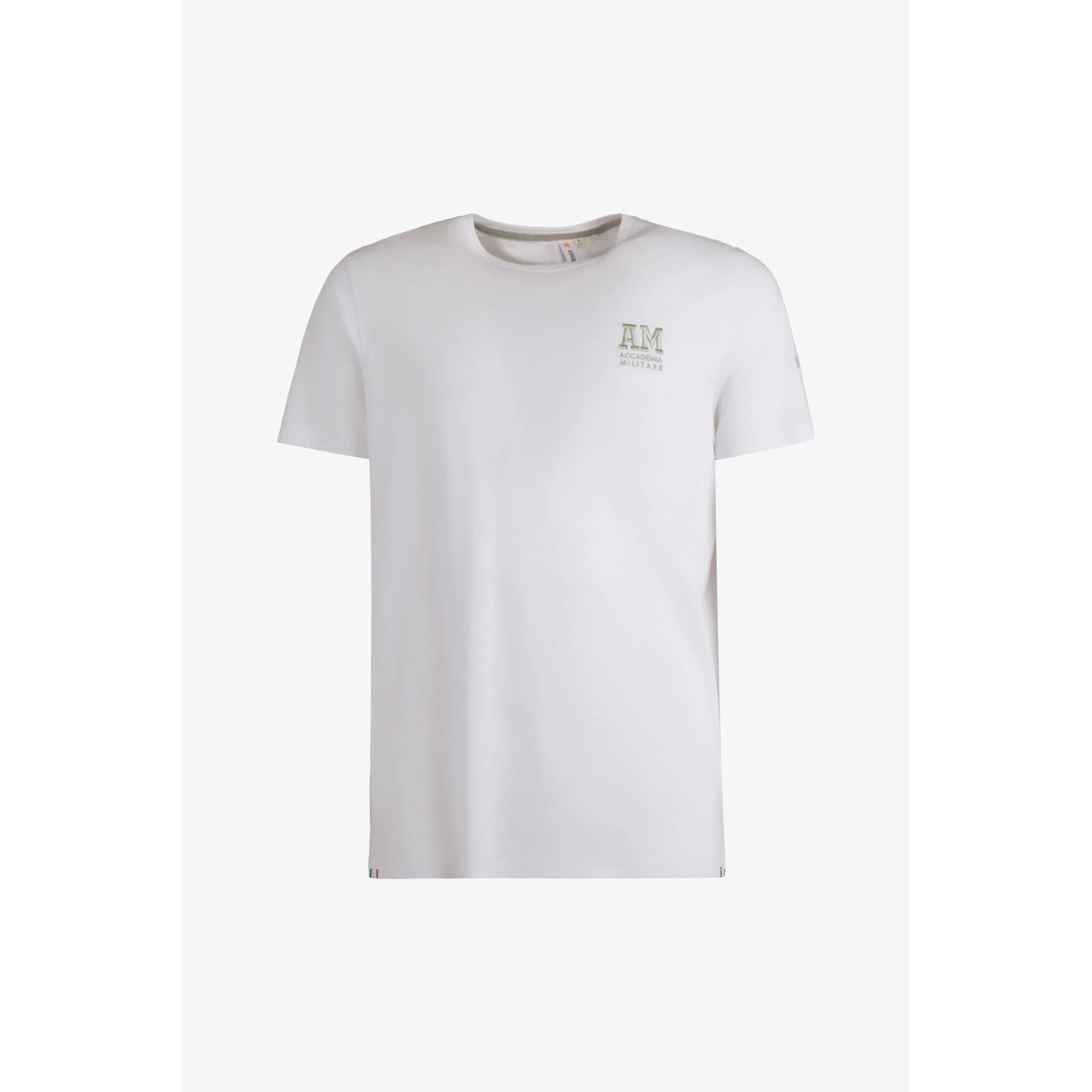 T-shirt Esercito bianca in cotone uomo