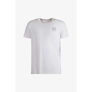 T-shirt Esercito bianca in cotone uomo