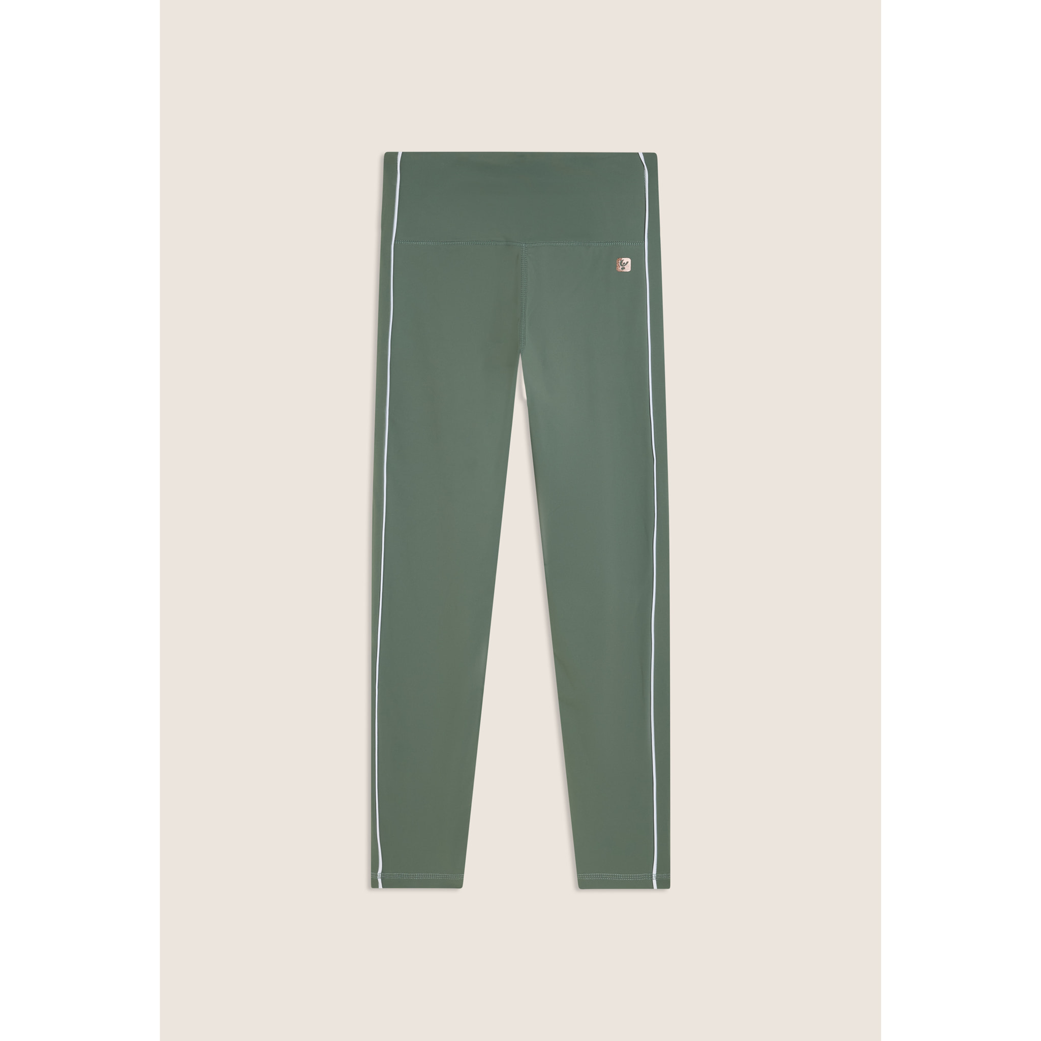 Leggings sport 7/8 vita super alta con profili a contrasto