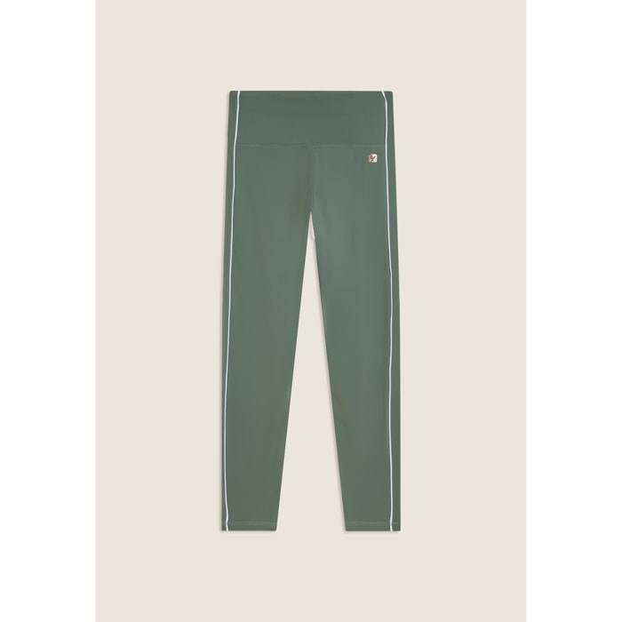 Leggings sport 7/8 vita super alta con profili a contrasto