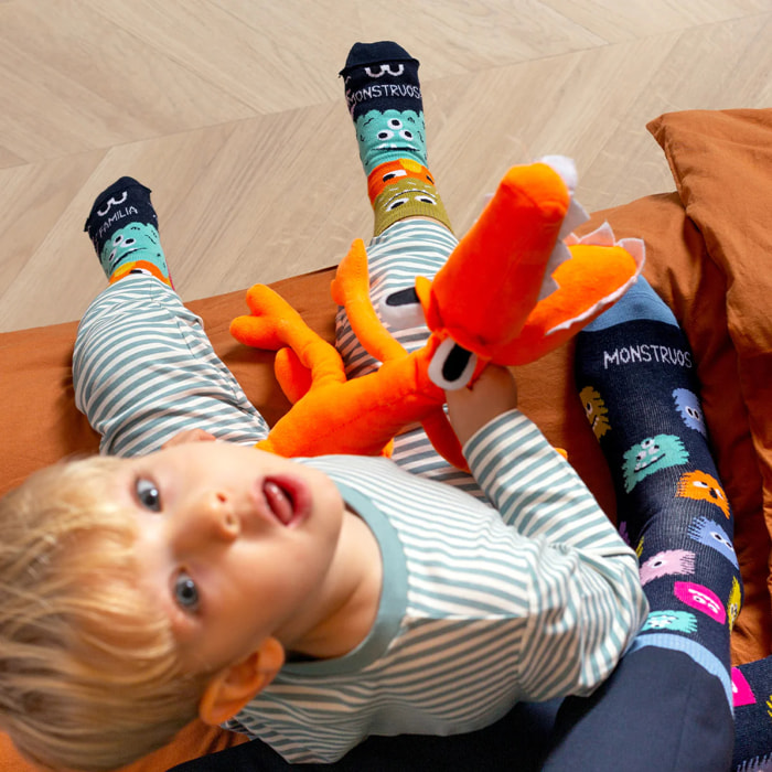 Calcetines Mini "Familia monstruosa" talla 19-22