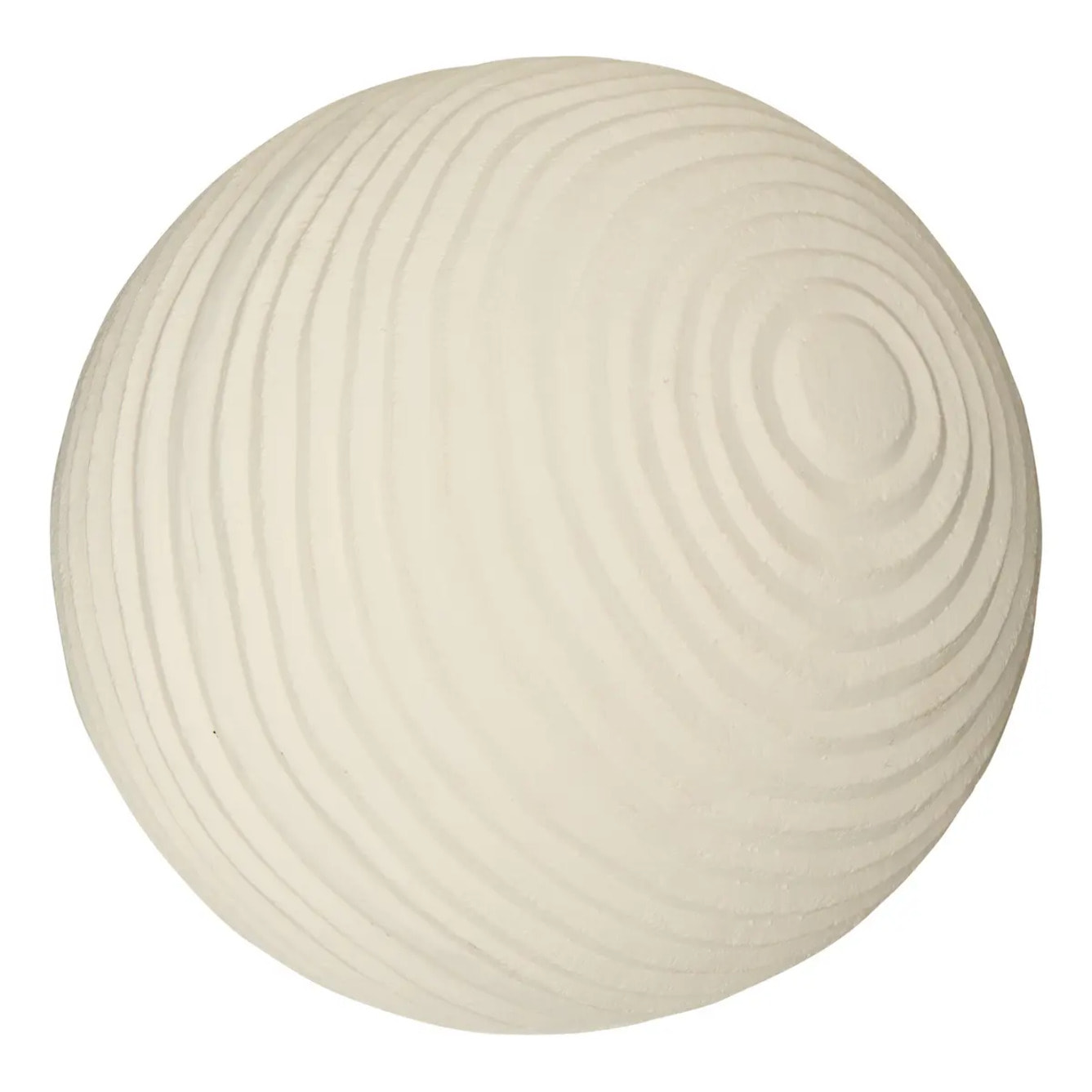 Objet déco d'extérieur Bili boule D34cm blanc