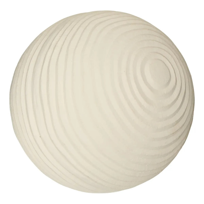 Objet déco d'extérieur Bili boule D34cm blanc