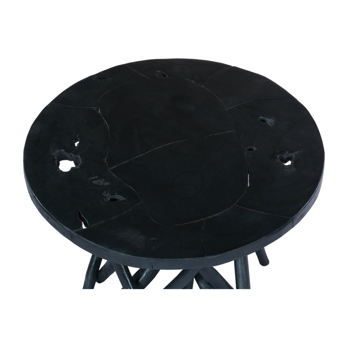 Tavolino Radix 625 in legno di teak nero