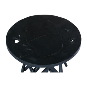 Tavolino Radix 625 in legno di teak nero