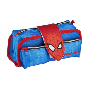 Spiderman Astuccio Scuola Tombolino Multi Scompartimento con Velcro Lui Marvel Multicolor