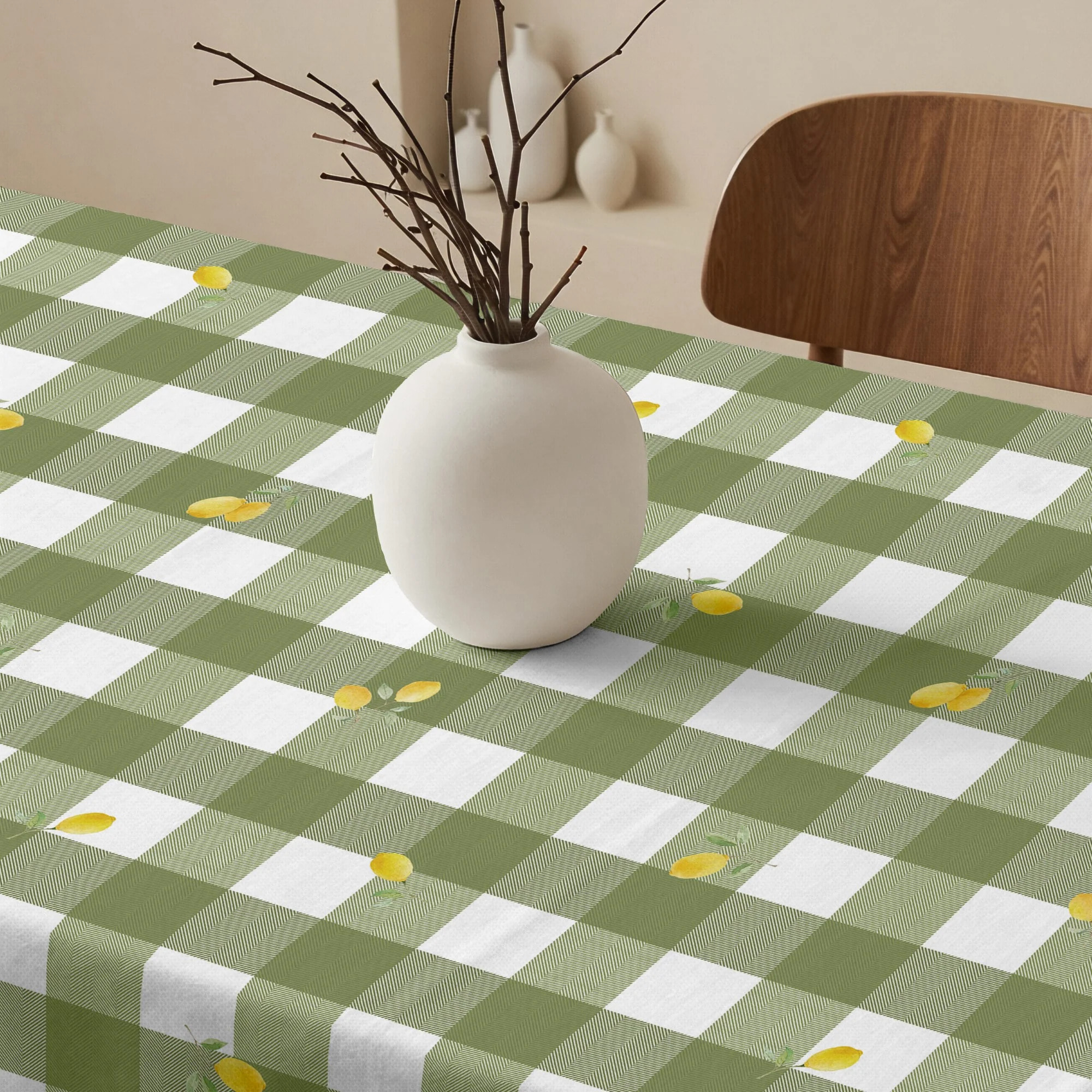 Nappe anti-taches 100% coton Carlo