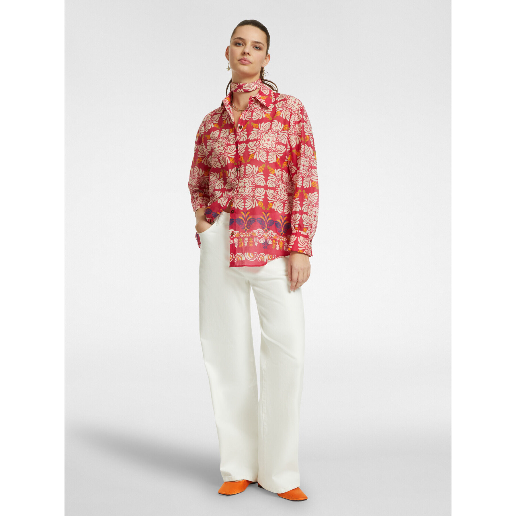 Elena Mirò - Camisa estampada - Fuchsia