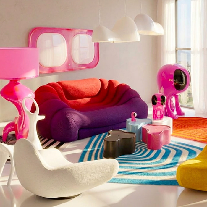 Déco Blobb rose XL 100cm Kare Design