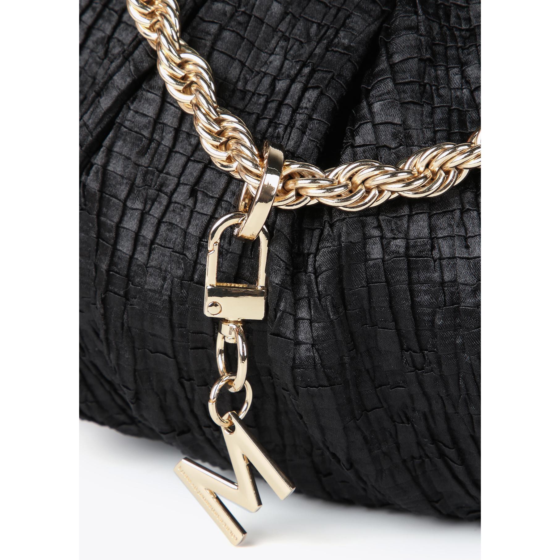 Mini borsa satinata con fiocchi laterali