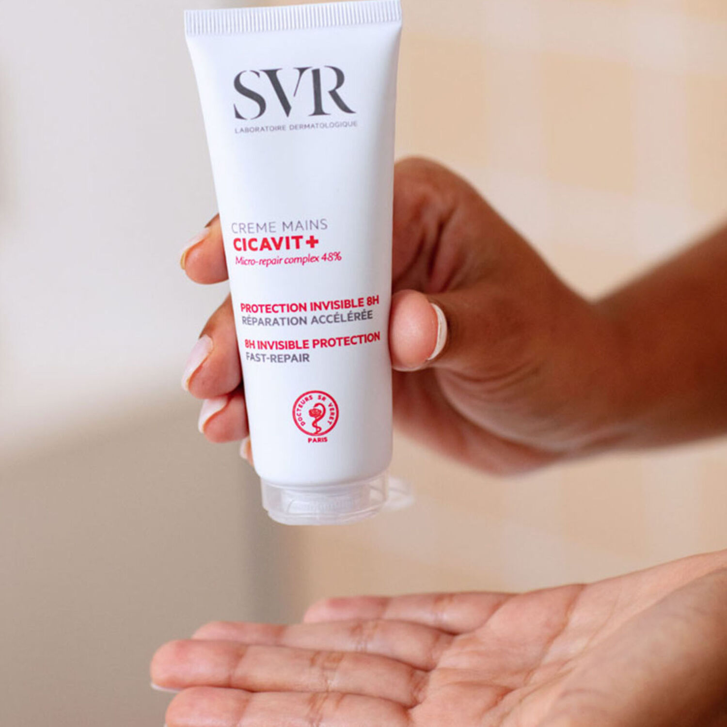 Cicavit+  - Crème Mains Protection Invisible 8h - Réparation Accélérée 75G