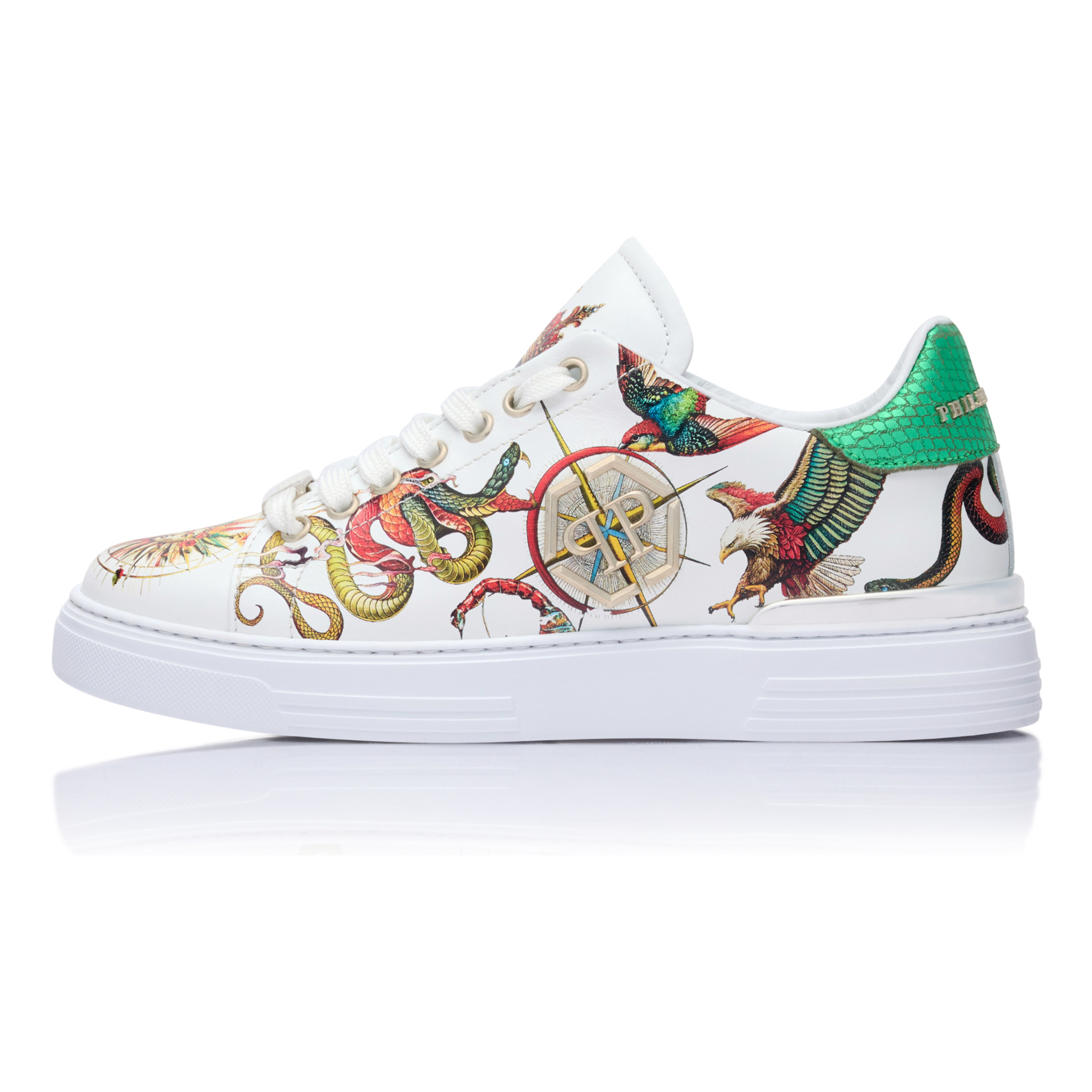 PHILIPP PLEIN Printed Low-Top Sneakers