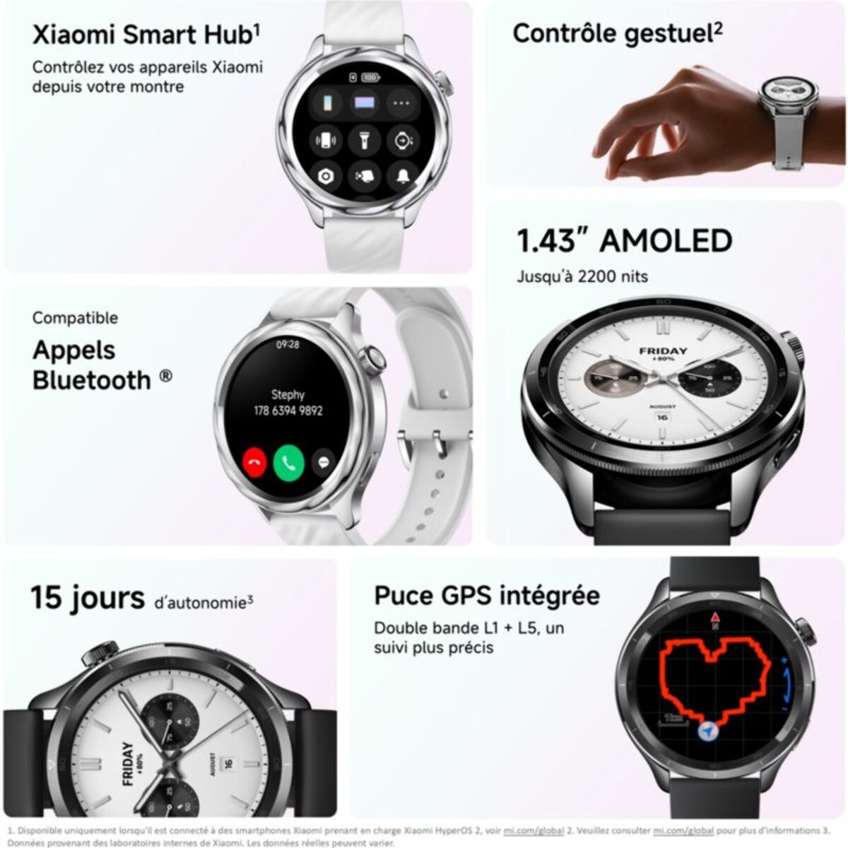 Montre connectée XIAOMI Watch S4 Noir