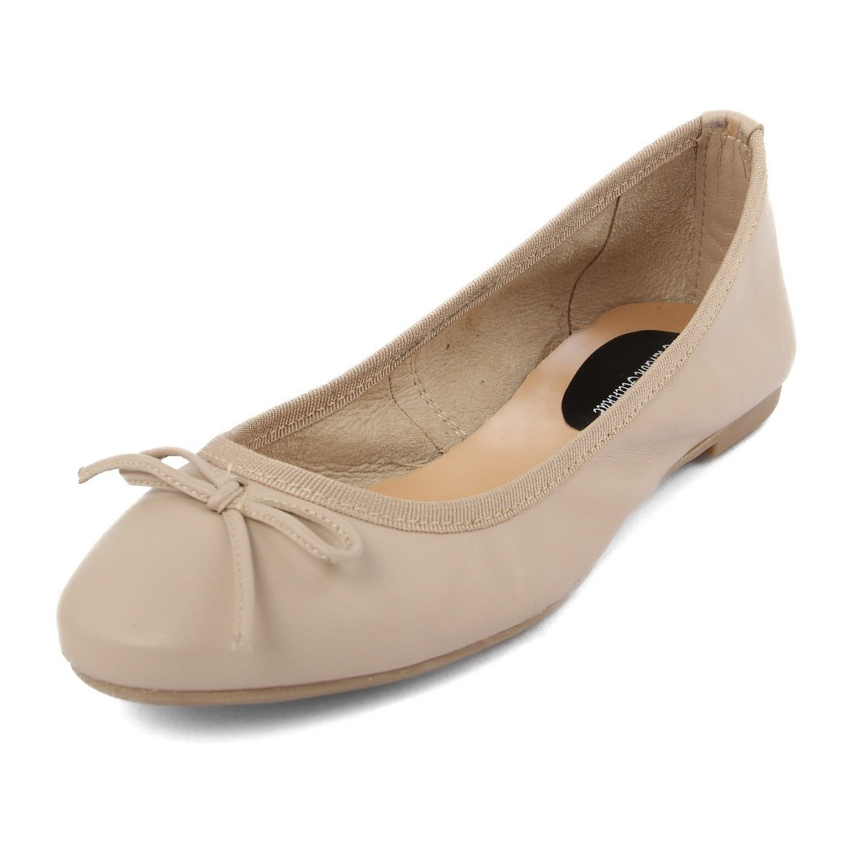 Ballerine Donna In Pelle Colore Beige-