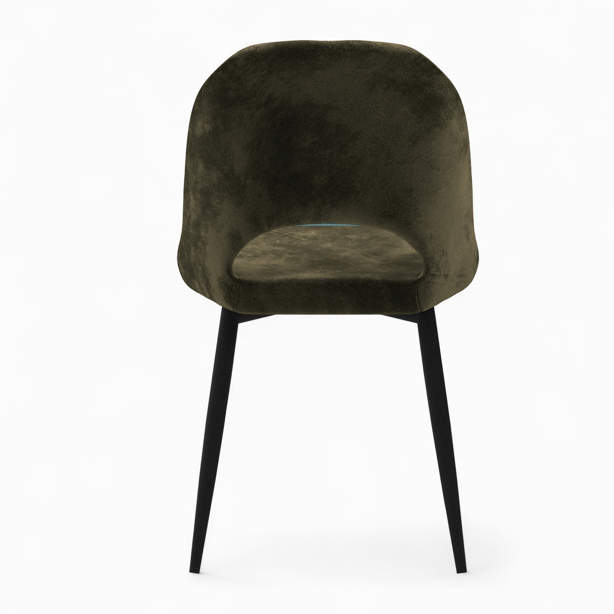 Pack 2 chaises et 2 chaises de bar 65 cm en velours vert - Pénélope