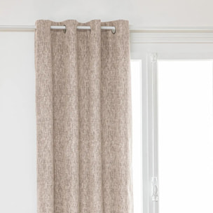 Rideau occultant total - beige - 140x260 cm