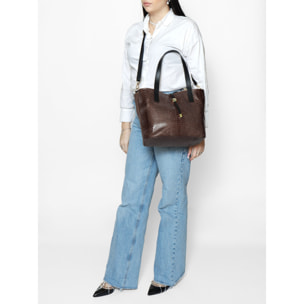 Borsa a mano da Donna Clarissa in Vera Pelle Made in Italy 26x32x15 cm