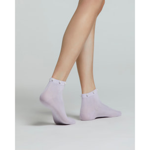 CALZA COTONE MORGANA CON PERLE