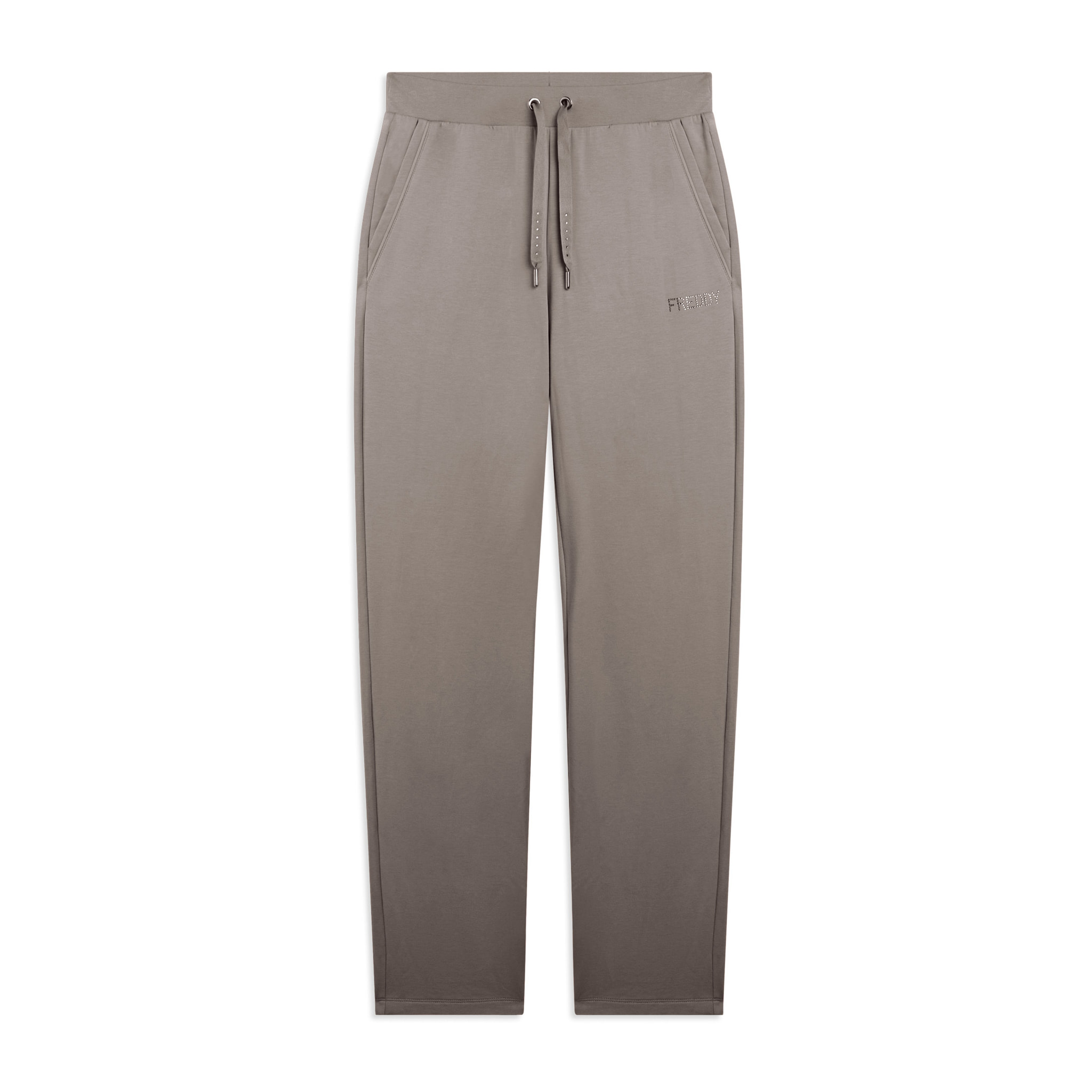 Pantaloni Sportivi con gamba Dritta e strass FREDDY