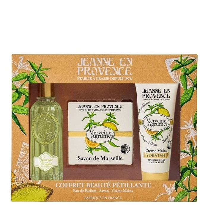 Verveine - Coffret Eau de Parfum 60ml + Crème Mains 75 ml + Savon 100 gr