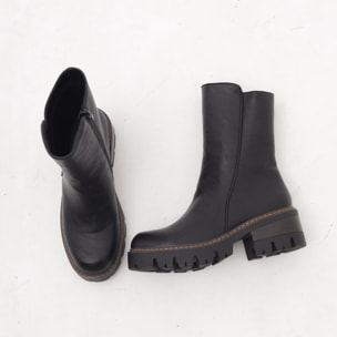 STIVALETTO LISCIO NERO