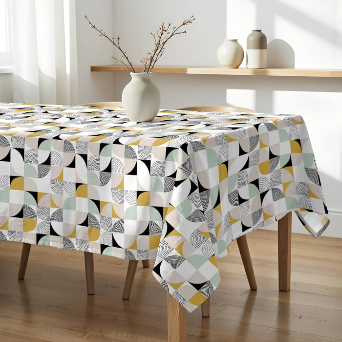 Nappe enduite P20 - 100% coton - traitement antitaches - Multicolore