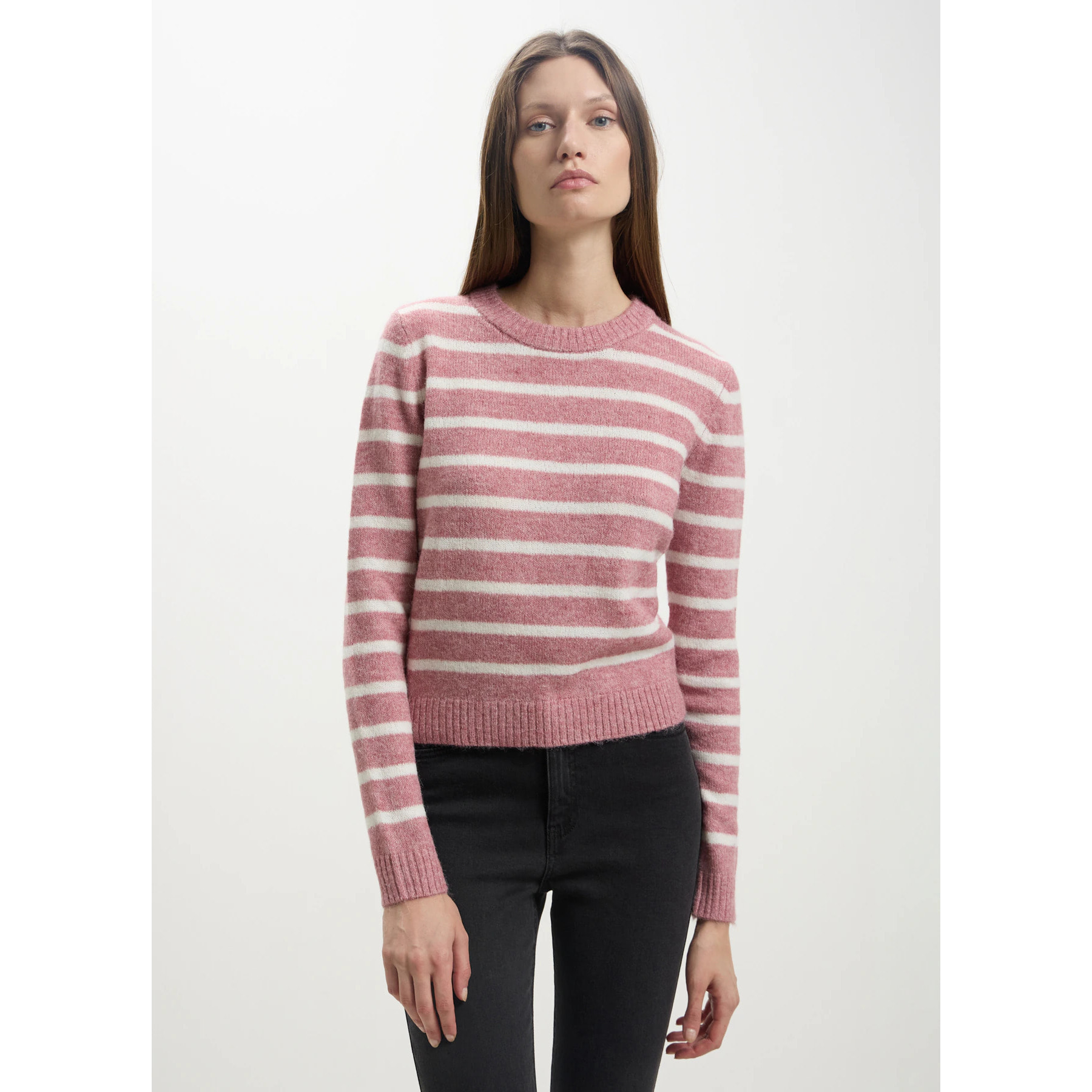 Maglione in maglia a righe arcobaleno glitterate Multicolore da Women